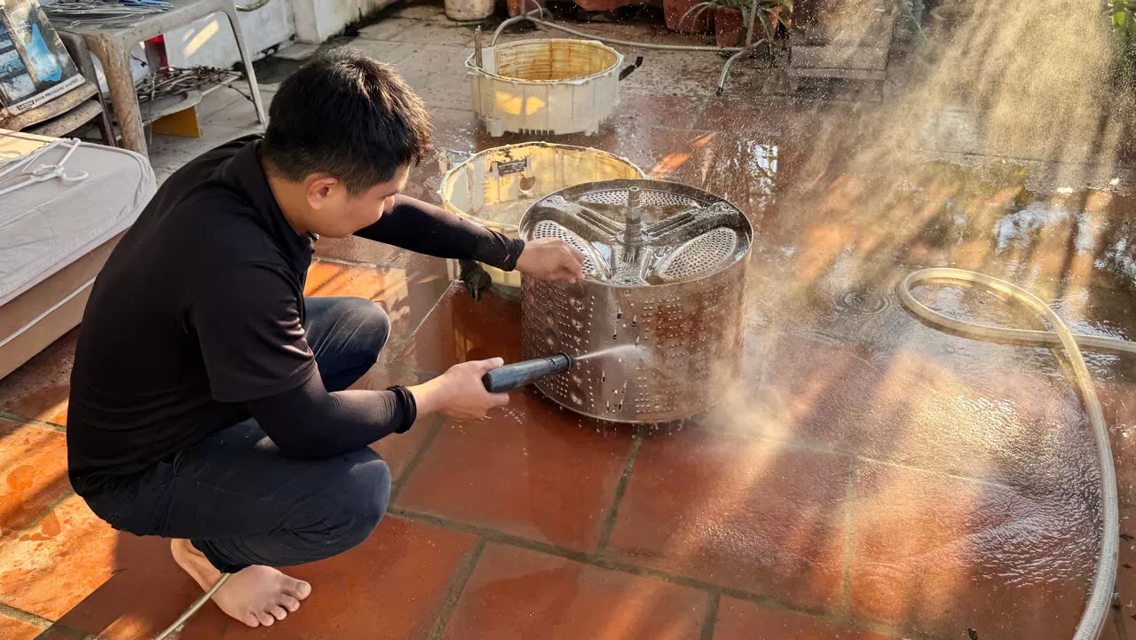 Vệ sinh máy giặt